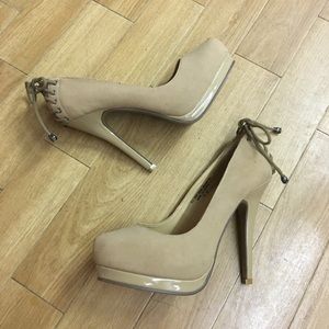 WILD ROSE Lace Up Pumps